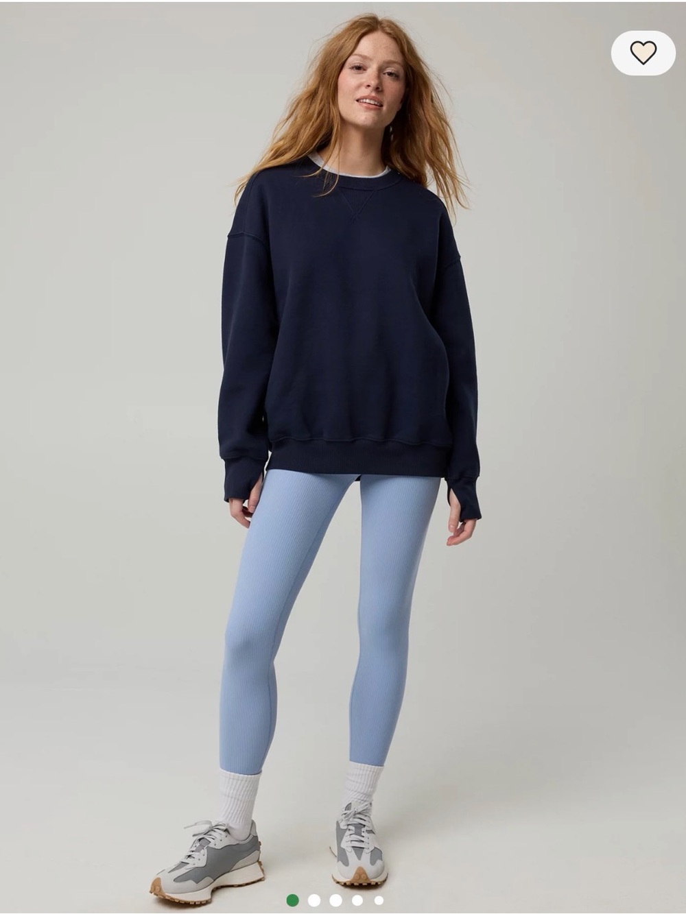 Aerie Offline Navy NWT oversized crewneck